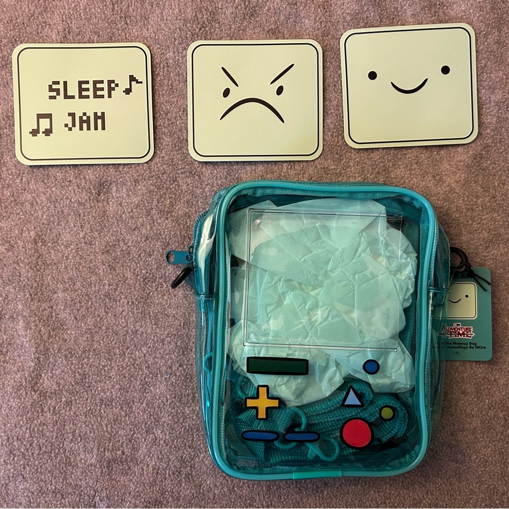 Teal Transparent Crossbody Bag